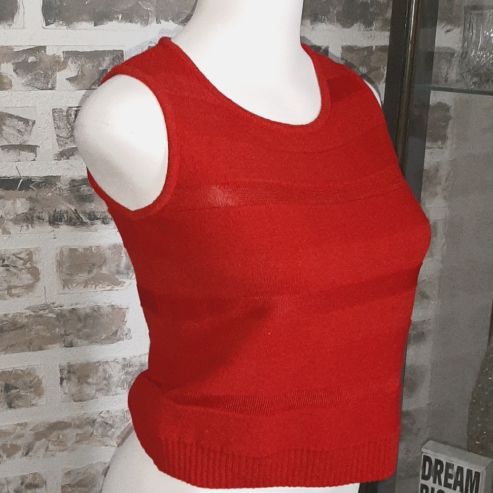 💖St. John red wool top - Picture 5 of 8